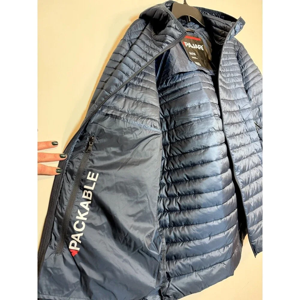 Pajar Canada Navy Osprey Channel Lightweight Packable Puffer Jacket NWT $229 Med